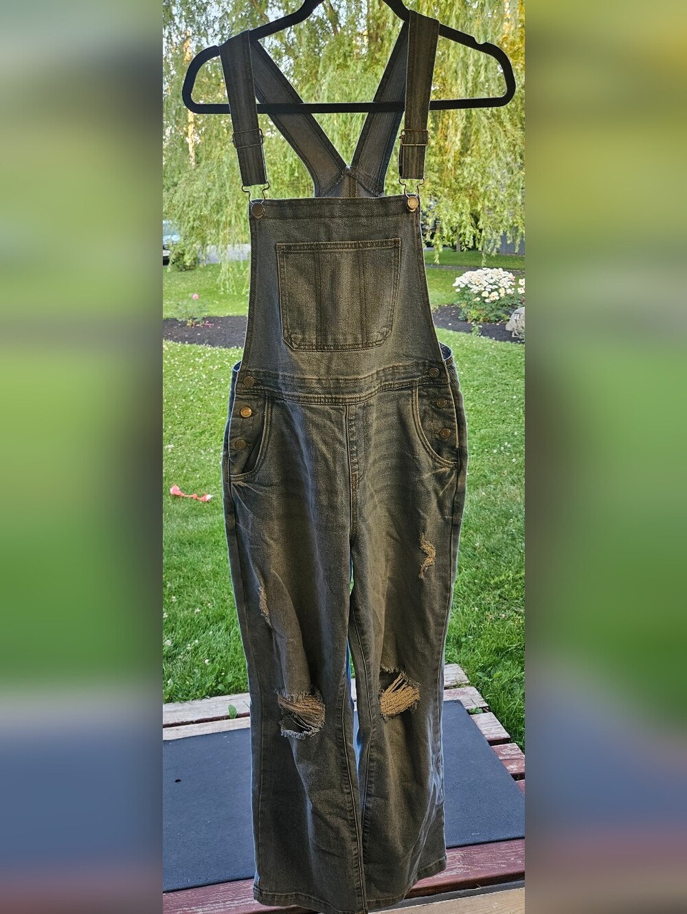 No Boundaries Light Wash Denim Overalls